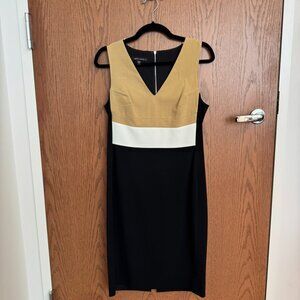 Judith & Charles Sheath Dress, size 10, color block